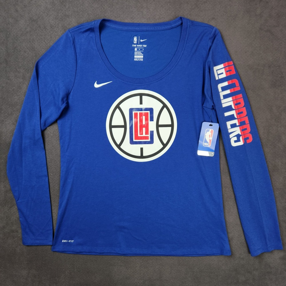Los Angeles Clippers NBA Nike Shirt Womens Medium‎ Blue Long Sleeve Tee